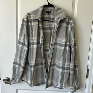Express Grey and White Flannel